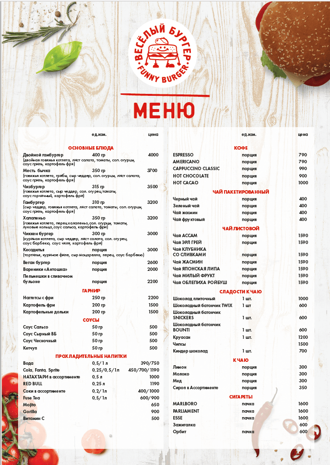 menu image
